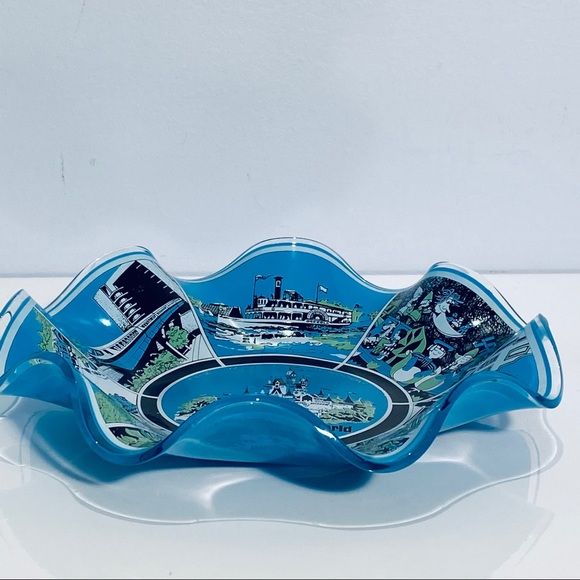 Walt Disney World Glass Candy Dish Bowl 1970’s - Picture 8 of 14